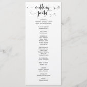 Rustic Modern we doen het programma voor het sture Programmakaart (Achterkant)