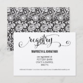 Rustic Modern we doen Kraft Wedding Registry Card Informatiekaartje (Voorkant / Achterkant)