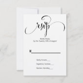 Rustic Modern we schrijven RSVP-Kaart met script RSVP Kaartje (Voorkant)