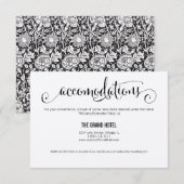 Rustic Modern we Wedding Accommodations Kaart (Voorkant / Achterkant)