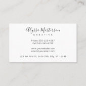 Rustic Modern Weathered Turquoise Barnwood Visitekaartje (Achterkant)