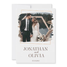 Rustic Modern Wedding Invitation