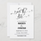 Rustic Modern wij gebruiken script om de datum Kaa Save The Date (Voorkant)