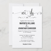 Rustic Modern wij schrijven de Kaart van de Uitnod (Voorkant)