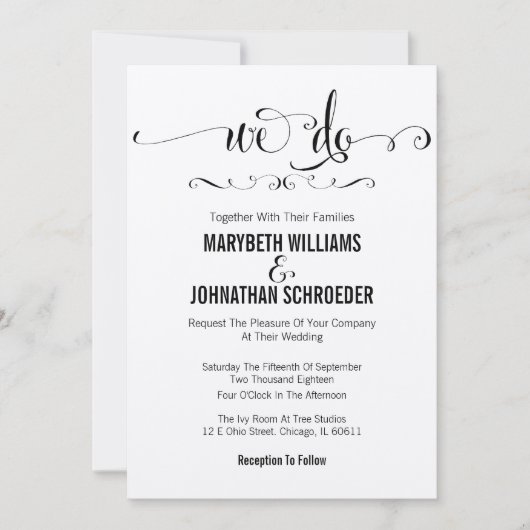 Rustic Modern wij schrijven de Kaart van de Uitnod (Voorkant)