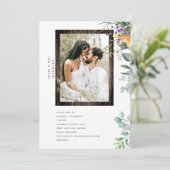 Rustic Modern Wood Lijst Fotovulage Kaart (Staand voorkant)