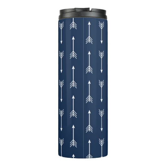 Rustic Modern Woodland Deer & Arrows Thermosbeker (Achterkant)