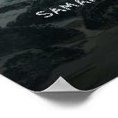 Rustic Modern Zij Heeft Ja Gezegd Aankondigingsfee Poster (Hoek)