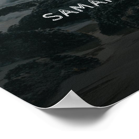 Rustic Modern Zij Heeft Ja Gezegd Verlovingsfeest Poster (Hoek)