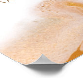 Rustic moderne abstracte babyshower welkom poster (Hoek)