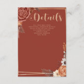 Rustic Moderne handgeschreven handgeschreven handl Informatiekaartje (Voorkant)