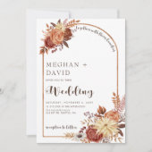 Rustic Moderne handgeschreven handgeschreven Herfs Kaart (Voorkant)