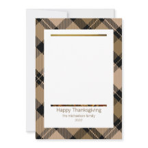 Rustic Moderne Herfst Brown Tartan Foto