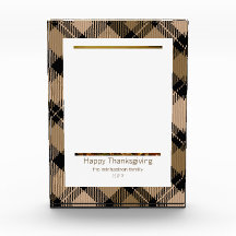 Rustic Moderne Herfst Brown Tartan Pset