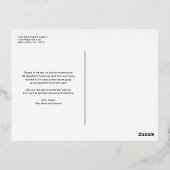 Rustic Moderne kalligrafie Kerstavond Folie Feestdagen Briefkaart (Achterkant)