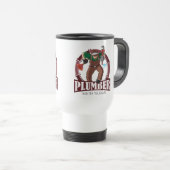 Rustic Moderne Plumber Handyman Professional Tools Reisbeker (Voorkant rechts)