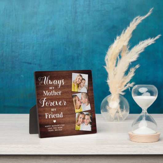 Rustic Moeder Dochter Aangepast 3 Fotomam Fotoplaat (Insitu)