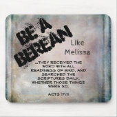 Rustic moet een Bijbelscriptversie in Berean zijn Muismat (Voorkant)