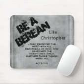 Rustic moet een Bijbelscriptversie in Berean zijn Muismat (Met muis)