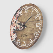 Rustic Monogram Farmhouse Custom Family Name Grote Klok (Hoek)