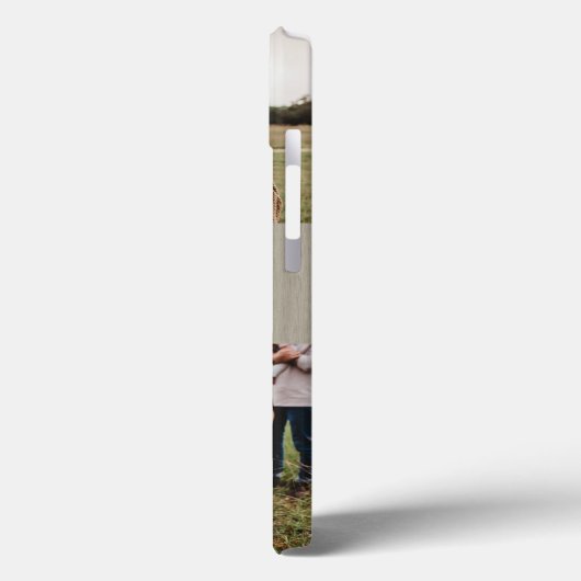 Rustic Monogram Foto Collage Case-Mate iPhone Case (Achterkant / Links)