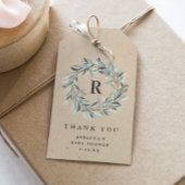 Rustic Monogram Greenery Wreath Baby shower Cadeaulabel