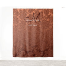 Rustic Monogram Herfst Terracotta Foto Booth