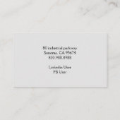 Rustic Monogram Houten Stapel Logs Visitekaartje (Achterkant)