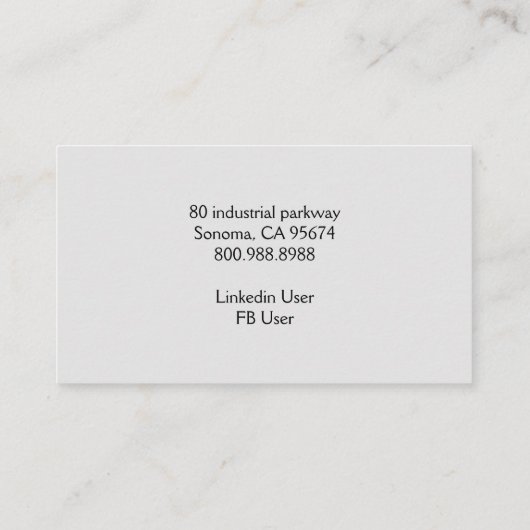 Rustic Monogram Houten Stapel Logs Visitekaartje (Achterkant)