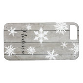 Rustic Monogram iPhone 7 Hoesje (Achterkant (Horizontaal))