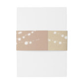 Rustic Monogram String Lights Wedding Uitnodigingen Wikkel (Achterkant Voorbeeld)