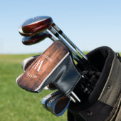 Rustic Monogram Wood Golfheadcover (Insitu)