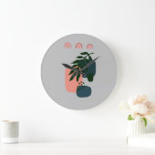 Rustic Monogrammed Boho Grote Klok (Huis)