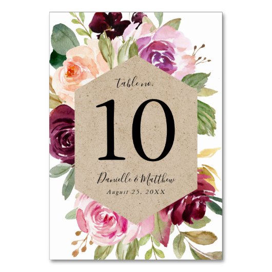 Rustic Moody Floral | Gepersonaliseerd Kaart (Voorkant)