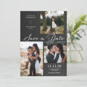 Rustic Moody Foto Save The Date (Staand voorkant)