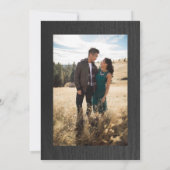 Rustic Moody Foto Save The Date (Achterkant)