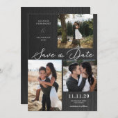 Rustic Moody Foto Save The Date (Voorkant / Achterkant)