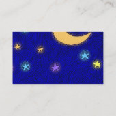 Rustic Moon and Stars Event Ticket Visitekaartje (Achterkant)