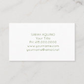 Rustic Moonlight Cactus Visitekaartje (Achterkant)