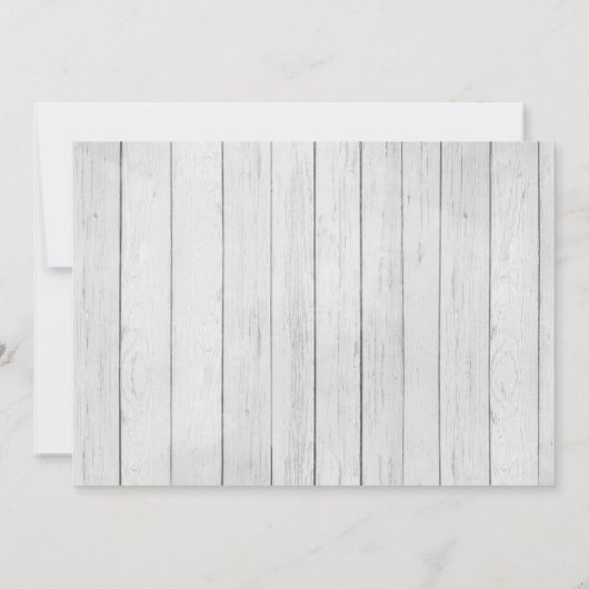 Rustic Moose Baby shower Invitation Kaart (Achterkant)