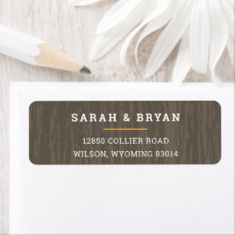 Rustic Moose Outdoor Wedding Etiket
