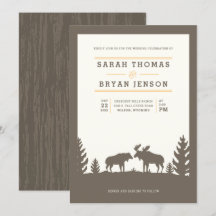 Rustic Moose Outdoor Wedding