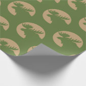 Rustic Moose Pattern Cadeaupapier (Hoek)