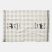 Rustic Moose Personalized Play Theedoek (Horizontaal)