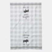 Rustic Moose Personalized Play Theedoek (Verticaal)