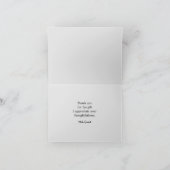 Rustic Moose Silhouette met Black Pset Bedankkaart (Binnen)