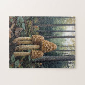Rustic Morel Mushrooms Illustratie Legpuzzel (Horizontaal)
