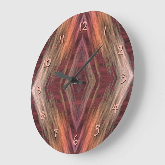 Rustic Mosaic American Native Indian Cabin Pattern Grote Klok (Hoek)