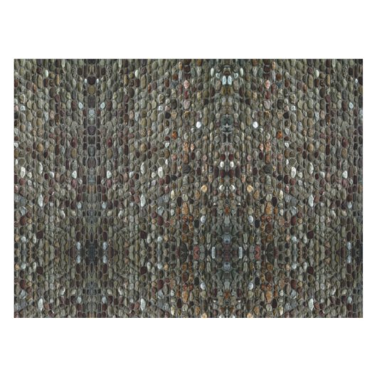 Rustic Mosaic Rocks Pattern Tafelkleed (Voorkant (Horizontaal))
