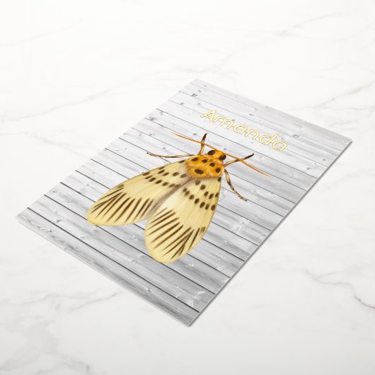 Rustic Moth Folie Uitnodiging (Gedraaid)